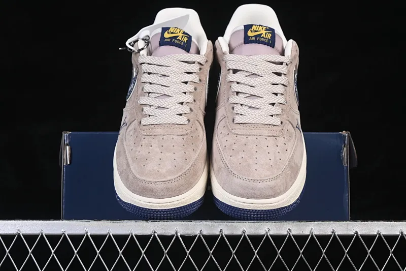 All categories Nk Air Force 1 Air Force series Nk Air Force 1 Low Air Force low top Nike Air Force 1 '07 Low LV joint gray blue pig leather Air Force 1 low top casual sneakers KL1688-004